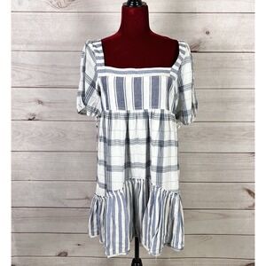 Anthropologie Pilcro Babydoll Swing Dress Stripe